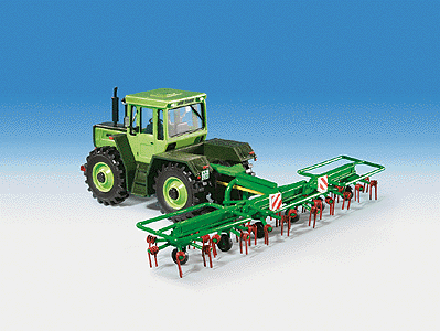 30 Years Kibri - Farm Machinery - Tractors -- Mercedes Tractor w/Hay Rake
