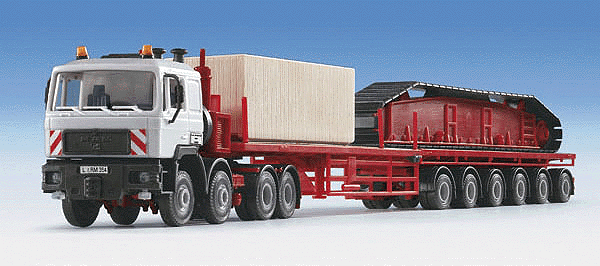 Tractor/Trailer - MAN Outrigger & Load -- Nooteboom
