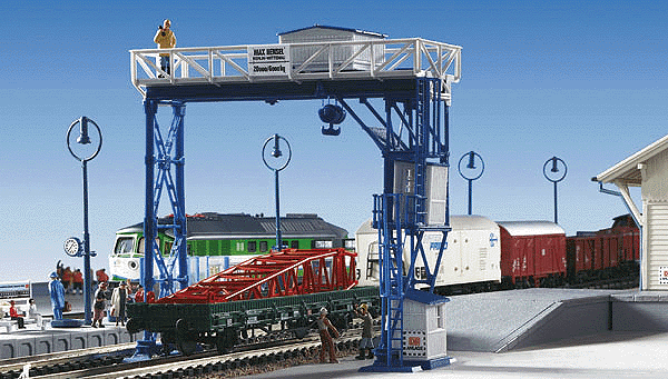 Gantry Loading Crane -- 12 x 5 x 13cm