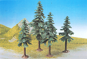 Pine Trees Set -- 12 - 17 cm