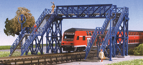 Double-Track Pedestrian Overpass