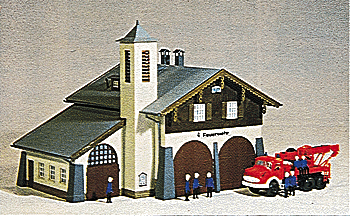 Fire station w/eng & figs