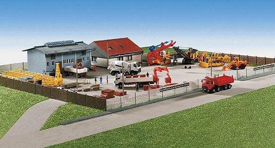Construction Storage Yard Scene