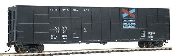Railroad Ready(tm) 63' Woodchip Gondola - Assembled -- Chattahoochie Industrial Railroad