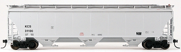 "Gold Series" Trinity 5161 3-Bay Grain Hoppers - Assembled - Single Car -- Kansas City Southern