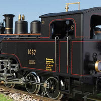 Class HG 3/3 0-6-0T Rack Locomotive - Sound and DCC -- Ballenberg Steam Railway #1067 (Era VI, black)