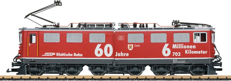 Class Ge 6/6 II Electric - Sound and MZS-DCC -- Rhaetian Railroad #702 (Era VI 2018, 60th Anniversary; red, silver)-1