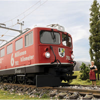 Class Ge 6/6 II Electric - Sound and MZS-DCC -- Rhaetian Railroad #702 (Era VI 2018, 60th Anniversary; red, silver)