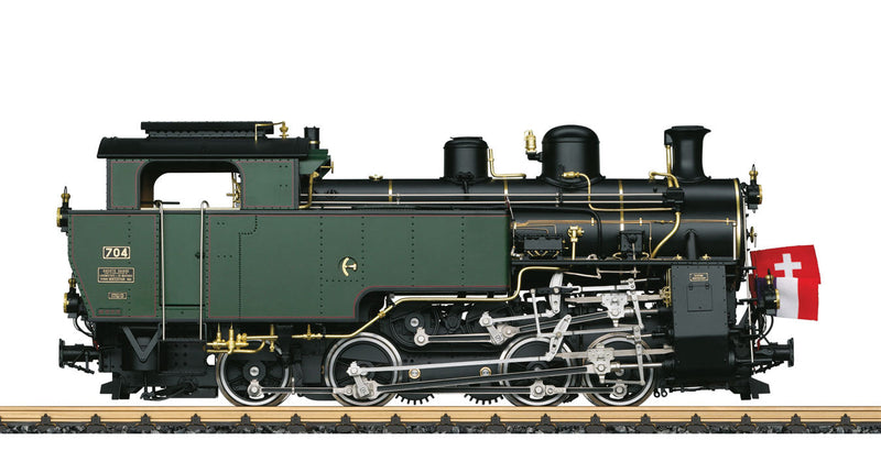 Class HG 4/4 0-4-4-0T Rack-Cog Locomotive - Sound and DCC -- Furka-Bergstrecke Steam Railway 704 (Era VI, green, black)