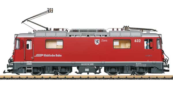 Class Ge 4/4 II - Sound and DCC -- Rhaetian Railway RhB #632 (Era VI, red, gray, silver)