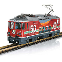 Class Ge 4-4 II Electric - Sound & DCC -- Rhaetian Railway RhB 617 (LGB 50th Anniversary, Era VI, red, green, silver)