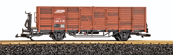 High Side Gondola, Weathered -- Rhaetian Railways