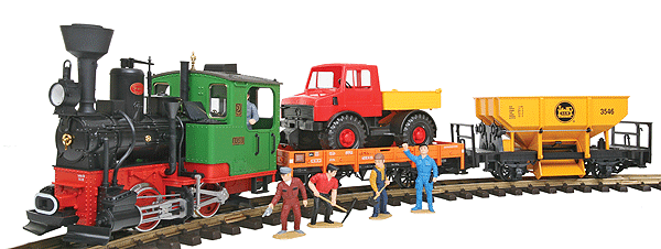 Work Train Starter Set -- With Steam & Sound 120V-1