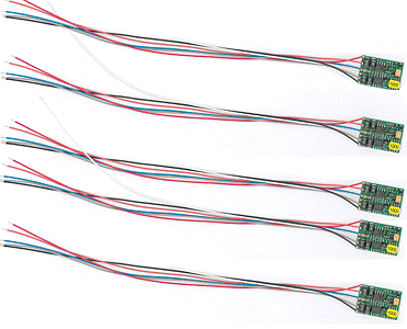 Digital Plus NMRA DCC Decoder -- Value-Line 1 Amp, 1 Function, Acceleration, Decleration w/Wire Harness
