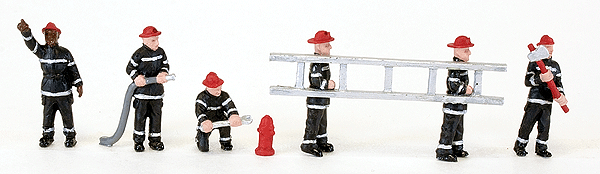 SceneMaster(TM) Figures -- Fire Fighters pkg(6)