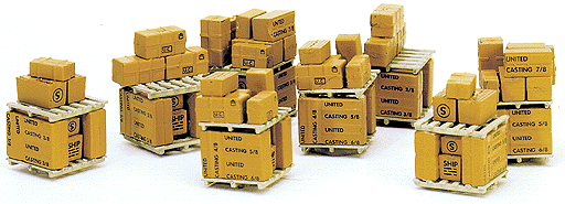 SceneMaster(TM) Flatcar Load -- Palletized Boxes Load