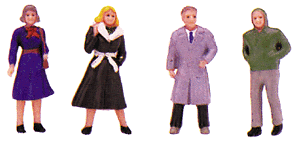 Pedestrians -- People Walking pkg(4)