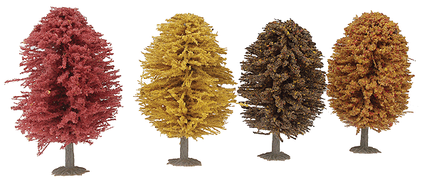 Autumn Trees -- 4" 10.1cm pkg(4)