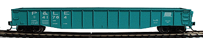 PROTO 2000 52' 6" Drop End Mill Gondola - Assembled, Single Car -- Pittsburgh & Lake Erie #41764 (Jade Green, white lettering)