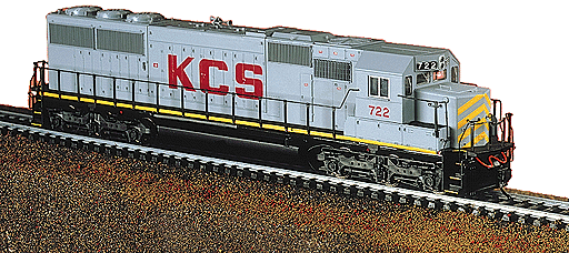 PROTO 2000 Diesel EMD SD60 Powered - 2nd Release -- Kansas City Southern #722 (gray, red lettering)