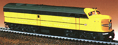 PROTO 1000 Diesel F-M Erie-Built Powered Single A Unit -- Chicago & North Western #6001B (yellow, green)