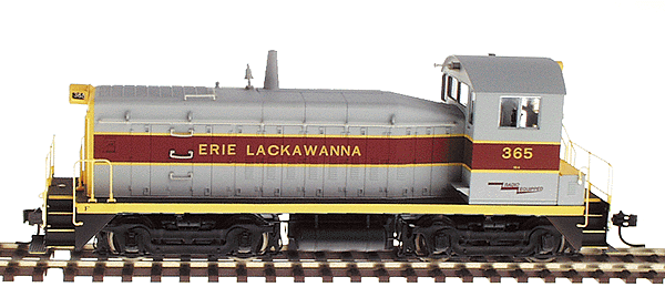 PROTO 2000 Diesel EMD SW8/900/600 Switcher Powered -- Erie Lackawanna #365 (gray, maroon, yellow)
