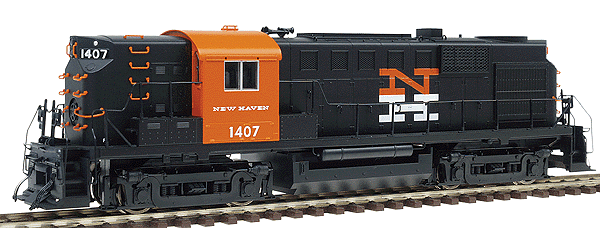 Alco RS11 - Standard DC - PROTO 1000(TM) -- New York, New Haven & Hartford #1407 (black w/red & white herald)