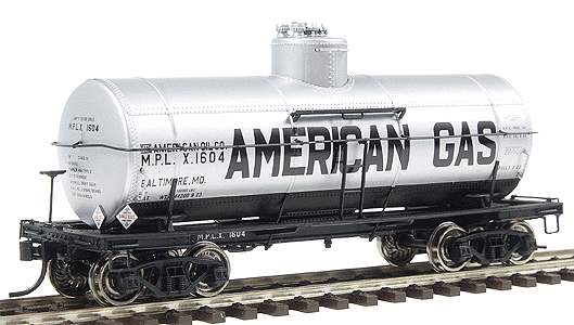 PROTO 2000 10,000 Gallon Tank Car - Assembled -- MPLX American Gas #1604 (silver & black billboard)