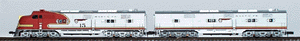 Diesel E6A (Powered) & B (Dummy) Set -- ATSF 15-A & 15-B (Warbonnet)