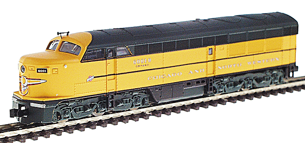 Proto 2000 Diesel F-M Erie-Built A (Powered) Unit Only -- Chicago & North Western #6001B (green, yellow, black)