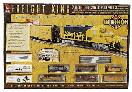 Rail Legends Series Freight King Diesel Freight Set -- Union Pacific w/Power-Loc(tm) 21x27.5" Double Oval GP20 w/4 Cars & Caboose