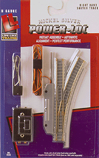 Nickel Silver Remote Turnout - Power-Loc(TM) -- Right-Hand