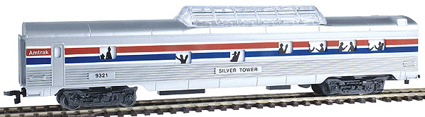 60' Streamlined Vista Dome w/Lights -- Amtrak(R) Phase I