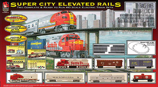 Super City Elevated Rails Train Set