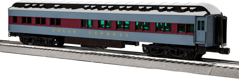 Hot Chocolate Car - 3-Rail with Station Sounds - Ready to Run -- Polar Express (blue, red)