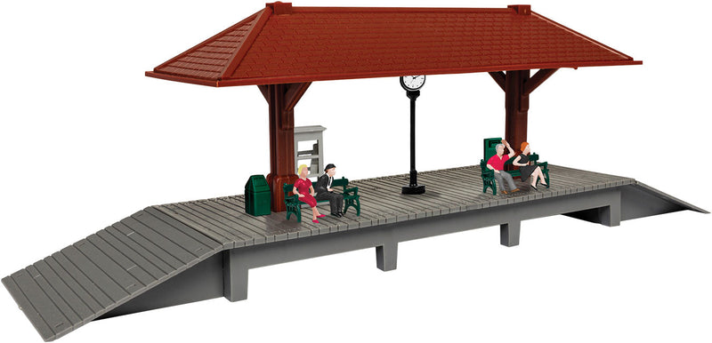 Lighted Station Platform -- Kit - Brown-1