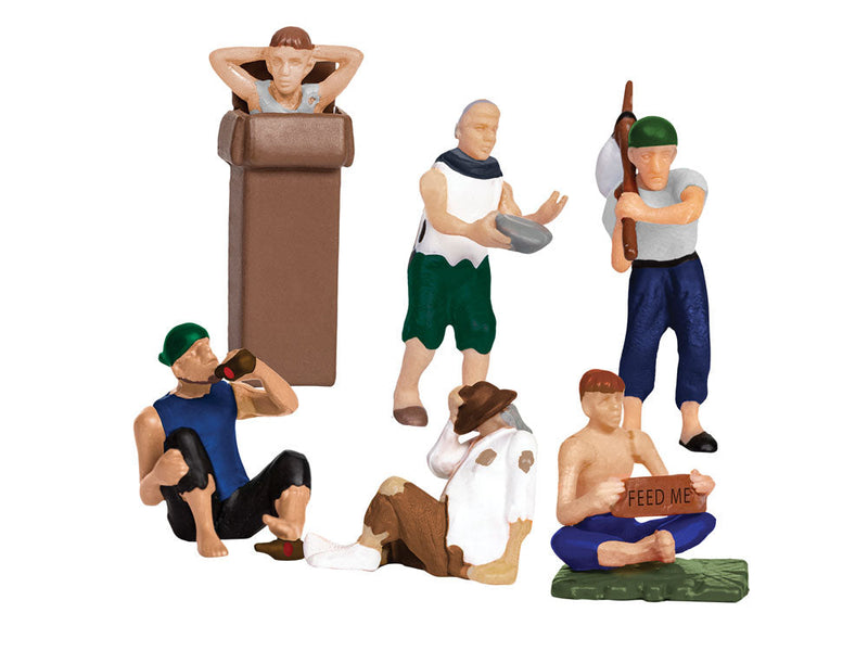 Homeless People Figure Pack -- pkg(6)