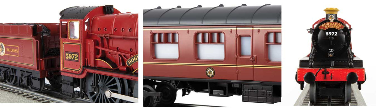 Harry Potter Hogwarts Express - 3-Rail - LionChief 5.0 Bluetooth Sound and Con -- 4-6-0 Locomotive, 3 Cars; FastTrack(R) Oval, Power Pack, Remote-6