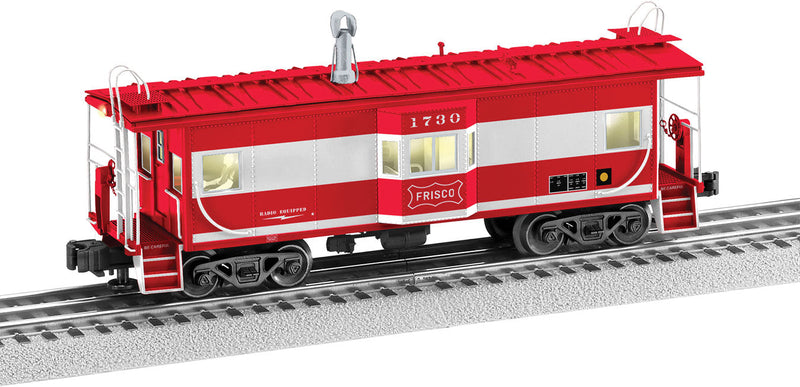 Bay Window Caboose - 3-Rail - Ready to Run -- St. Louis-San Francisco 1730 (Mandarin, white, Frisco Coonskin Logo)
