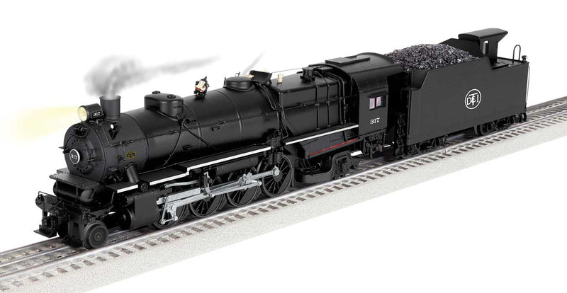 Class L1 2-8-2 Mikado - 3-Rail w/Legacy Sound, Control & Smoke -- Detroit, Toledo & Ironton #317 (black)