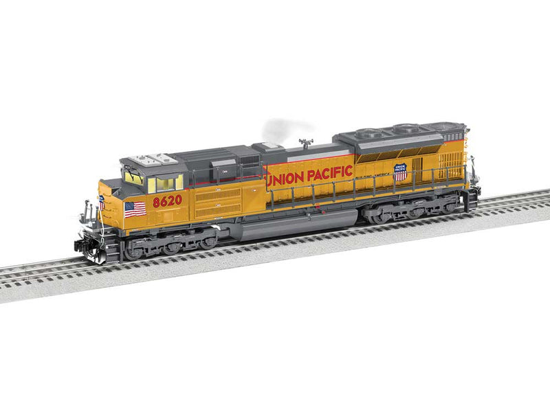 EMD SD70ACe - 3-Rail w/Legacy Sound, Control & Smoke -- Union Pacific #8620 (2022, Armour Yellow, gray, red, Small Flag)