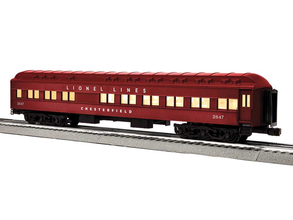 18" Heavyweight Diner- 3-Rail - Ready to Run - StationSounds -- Lionel Lines #2647 (red)
