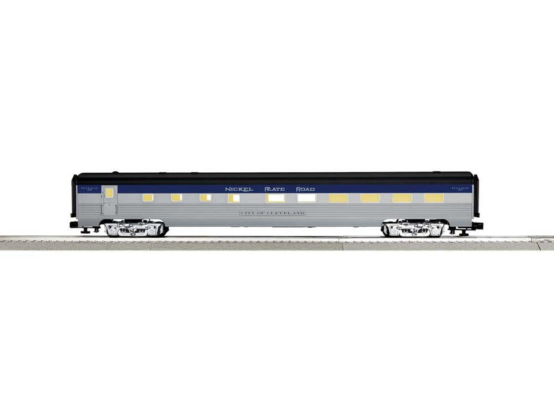 21" Streamlined Diner w/StationSounds - 3-Rail - Ready to Run -- Nickel Plate Road City of Cleveland (silver, blue, black)