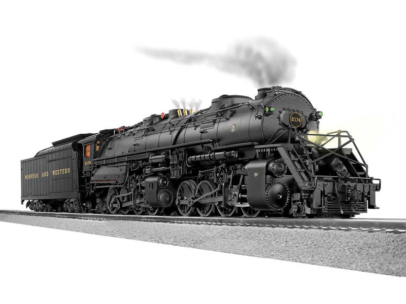 Class Y6B 2-8-8-2 - 3-Rail w/Legacy Sound, Control & Smoke -- Norfolk & Western #2175 (black, yellow)