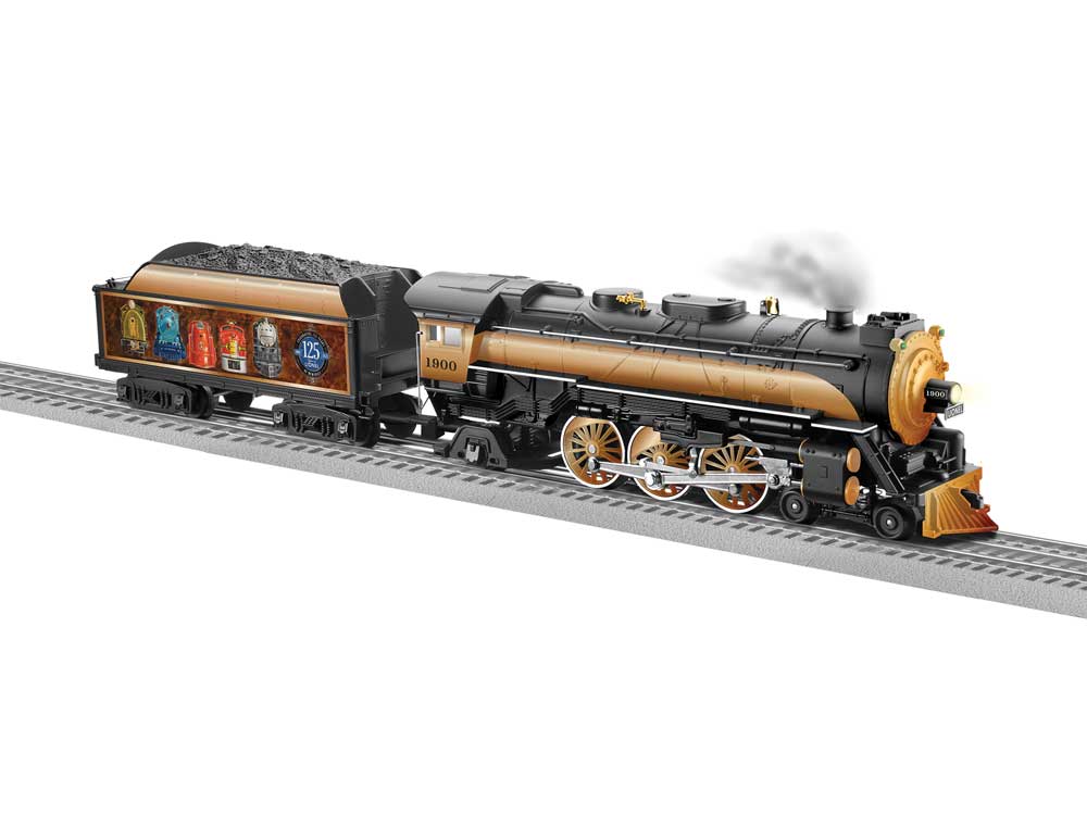 4-6-2 Pacific - 3-Rail - LionChief 2.0 Sound and Control -- Angela Trotta Thomas Lionel (125th Anniversary, black, gold)