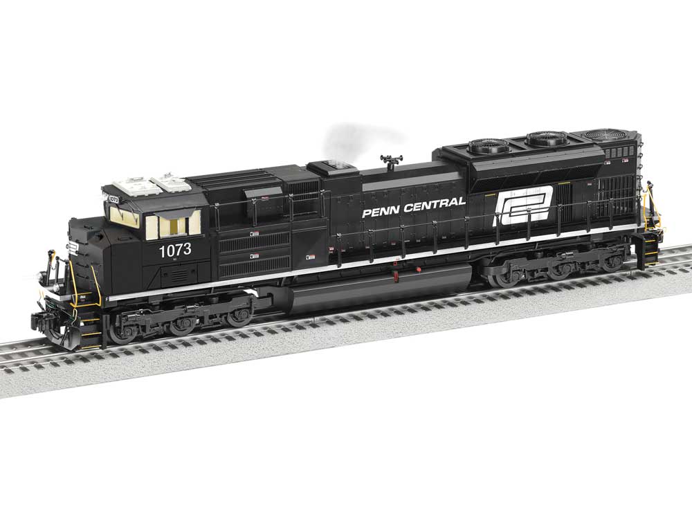 EMD SD70ACe - 3-Rail w/Legacy Sound, Control & Smoke -- Norfolk Southern #1073 (Penn Central Heritage, black, white)