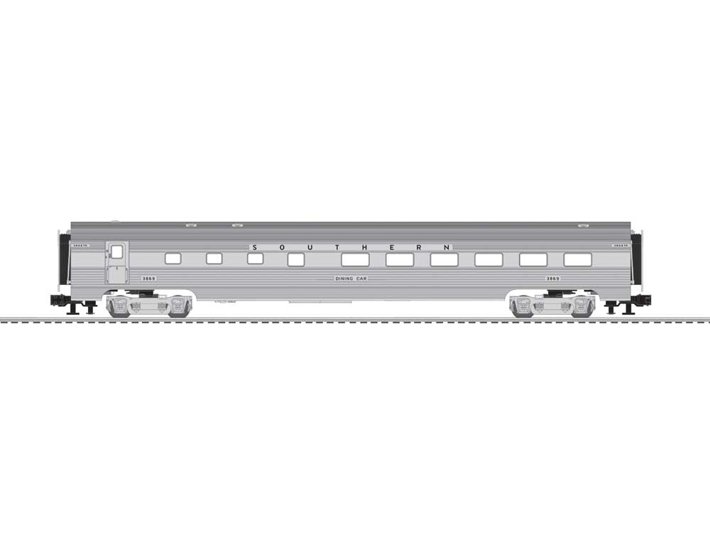 21" Streamlined Diner w/StationSounds - 3-Rail - Ready to Run -- Southern Railway #3869 (silver)