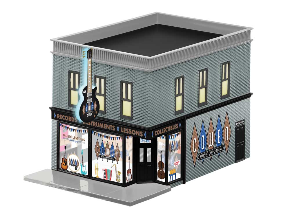 Cowen Music Store with Bluetooth Speaker -- Kit - 9-1/4 x 6 x 6" 23.5 x 15.2 x 15.2cm
