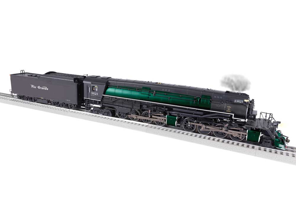 Class AC-9 2-8-8-4 - 3-Rail w/Legacy Sound, Control & Smoke -- Denver & Rio Grande Western #3621 (Fantasy black, green)