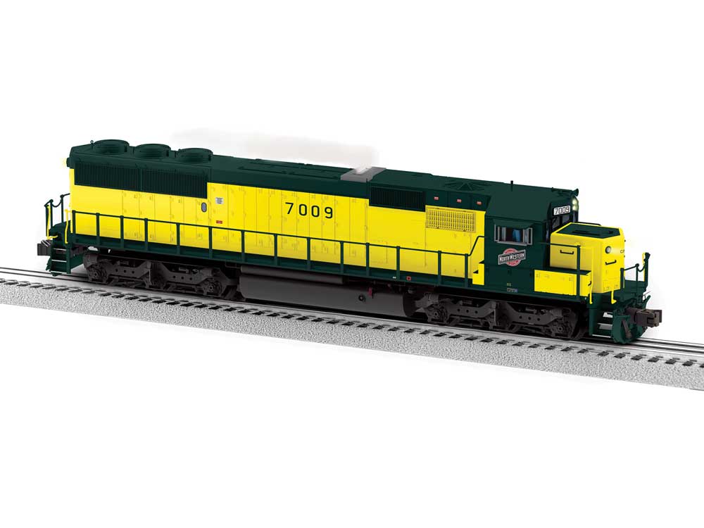EMD SD50 - 3-Rail - Legacy Sound & Control -- Chicago & North Western #7009 (yellow, green)